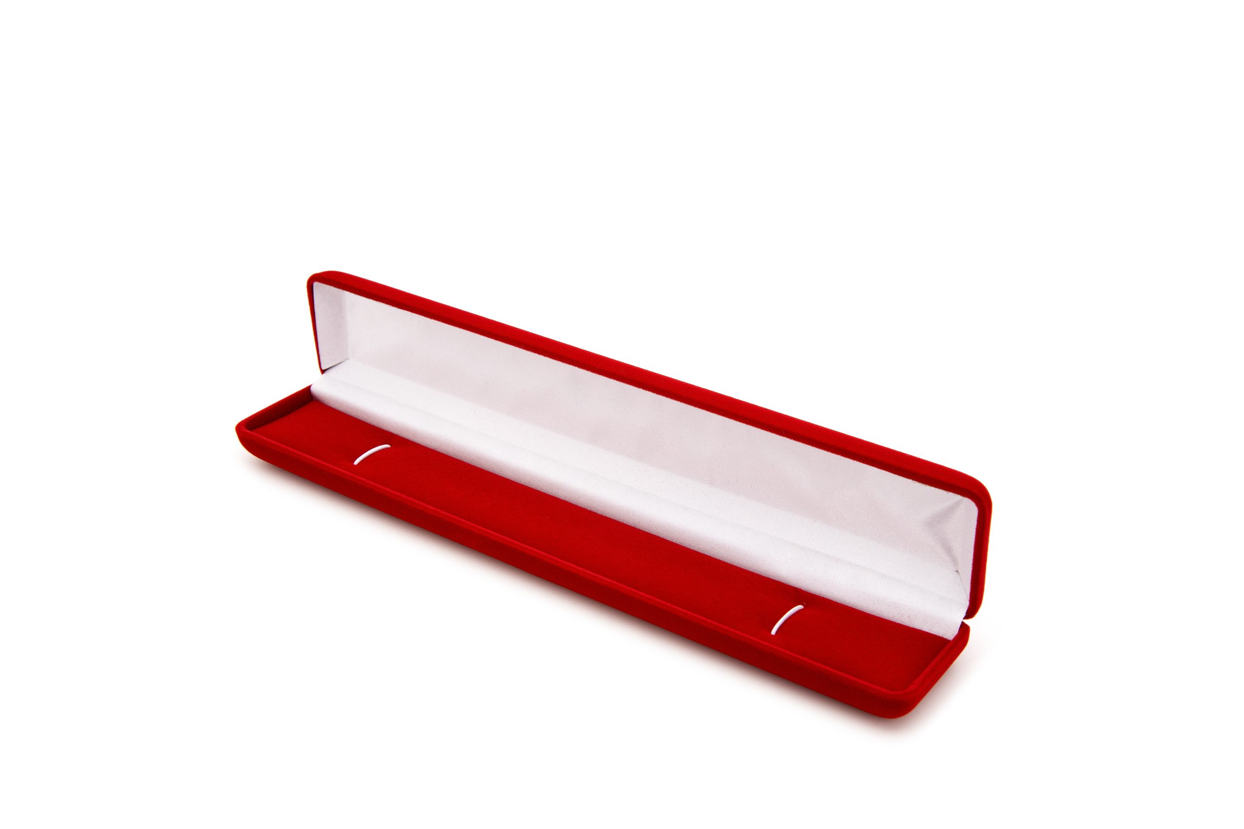 Velvet long jewellery box