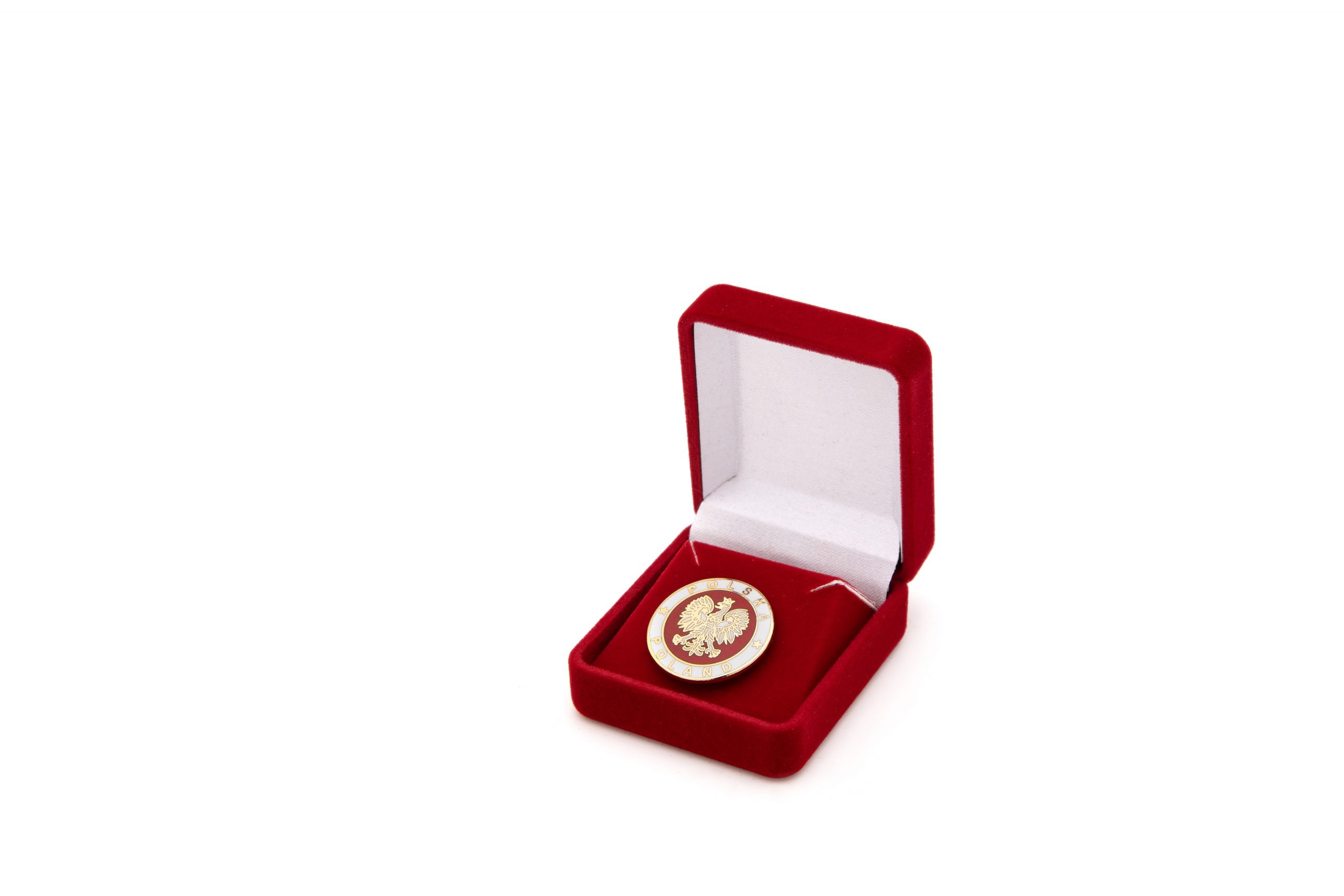 Small velvet pin box